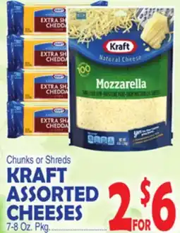 Bravo Supermarkets KRAFT ASSORTED CHEESES offer