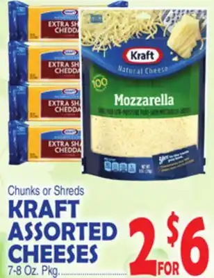 Bravo Supermarkets KRAFT ASSORTED CHEESES offer