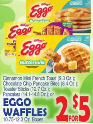 Bravo Supermarkets KELLOGG'S EGGO WAFFLES, 10.75-12.3 Oz. Boxes offer