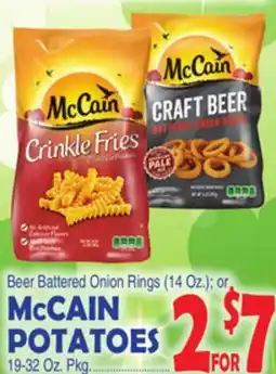 Bravo Supermarkets McCAIN POTATOES 19-32 Oz. Pkg offer