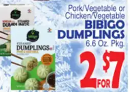 Bravo Supermarkets BIBIGO DUMPLINGS offer