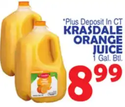 Bravo Supermarkets KRASDALE ORANGE JUICE offer