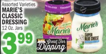 Bravo Supermarkets MARIE'S CLASSIC DRESSING DRESSING offer