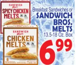 Bravo Supermarkets SANDWICH BROS. MELTS offer