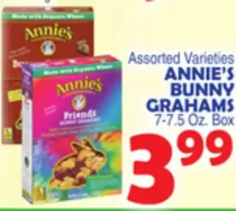 Bravo Supermarkets ANNIE'S BUNNY GRAHAMS offer