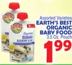 Bravo Supermarkets EARTH'S BEST ORGANIC BABY FOOD offer