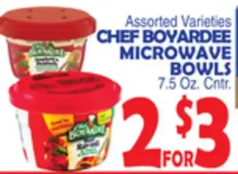 Bravo Supermarkets CHEF BOYARDEE MICROWAVE BOWLS offer