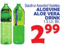 Bravo Supermarkets ALOEVINE ALOE VERA DRINK offer