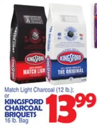 Bravo Supermarkets KINGSFORD CHARCOAL BRIQUETS 16 lb. Bag offer