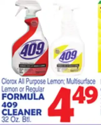 Bravo Supermarkets FORMULA 409 CLEANER offer