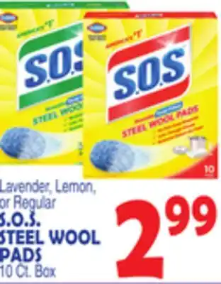 Bravo Supermarkets S. O. S. STEEL WOOL PADS offer