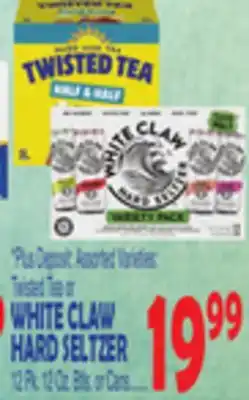 Bravo Supermarkets WHITE CLAW HARD SELTZER offer