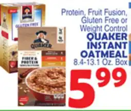 Bravo Supermarkets QUAKER INSTANT OATMEAL offer