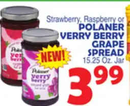 Bravo Supermarkets POLANER VERRY BERRY GRAPE SPREAD offer