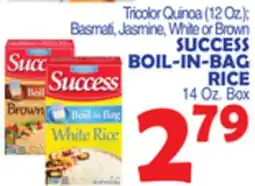 Bravo Supermarkets SUCCESS BOIL-IN-BAG RICE 14 Oz. Box offer