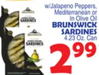 Bravo Supermarkets BRUNSWICK SARDINES offer