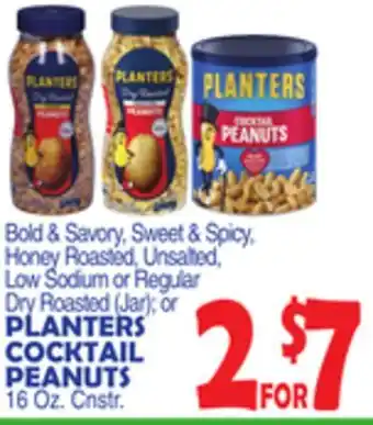 Bravo Supermarkets PLANTERS COCKTAIL PEANUTS offer