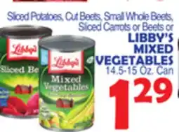 Bravo Supermarkets LIBBY'S MIXED VEGETABLES offer