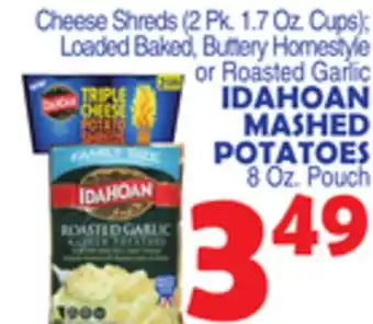 Bravo Supermarkets IDAHOAN MASHED POTATOES, 8 Oz. Pouch offer