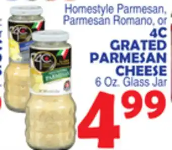 Bravo Supermarkets 4C GRATED PARMESAN CHEESE offer