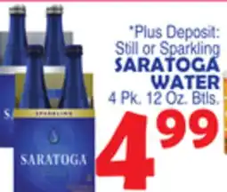 Bravo Supermarkets SARATOGA WATER offer