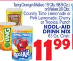 Bravo Supermarkets KOOL-AID DRINK MIX 63 Oz. Cnstr offer