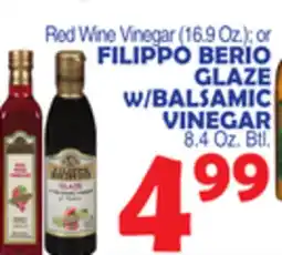 Bravo Supermarkets FILIPPO BERIO GLAZE W/BALSAMIC VINEGAR 8.4 Oz. Btl offer