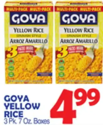 Bravo Supermarkets GOYA YELLOW RICE offer