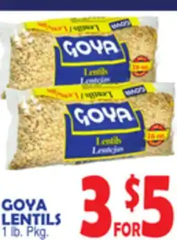 Bravo Supermarkets GOYA LENTILS offer