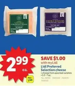 Lidl Lidl Preferred Selection cheese offer