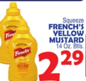 Bravo Supermarkets FRENCH'S YELLOW MUSTARD offer