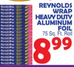 Bravo Supermarkets REYNOLDS WRAP HEAVY DUTY ALUMINUM FOIL offer