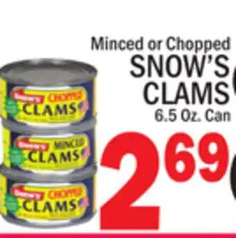 C Town SNOW'S CLAMS offer