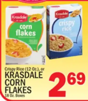 C Town KRASDALE CORN FLAKES 18 Oz. Boxes offer