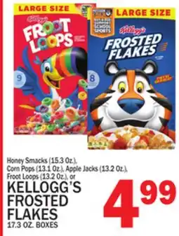 C Town KELLOGG'S FROSTED FLAKES 17.3 OZ. BOXES offer