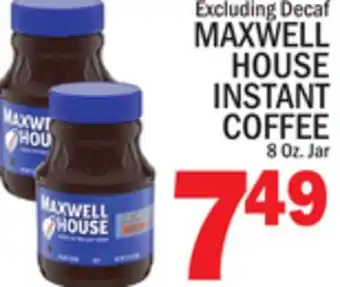 C Town MAXWELL HOUSE INSTANT COFFEE offer