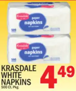 C Town KRASDALE WHITE NAPKINS offer