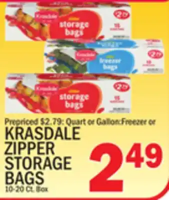 C Town KRASDALE ZIPPER STORAGE BAGS offer