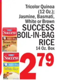 C Town SUCCESS BOIL-IN-BAG RICE, 14 Oz. Box offer