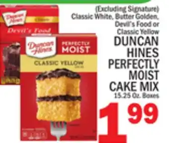 C Town DUNCAN HINES PERFECTLY MOIST CAKE MIX offer