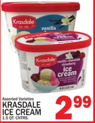 C Town KRASDALE ICE CREAM offer