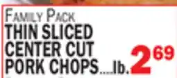 C Town THIN SLICED CENTER CUT PORK CHOPS offer