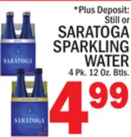 C Town SARATOGA SPARKLING WATER offer