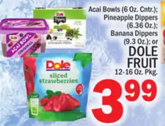 C Town DOLE FRUIT 12-16 Oz. Pkg offer