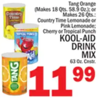 C Town KOOL-AID DRINK MIX, 63 Oz. Cnstr offer