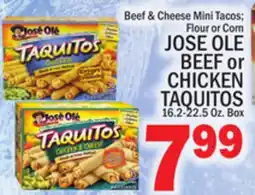 C Town JOSE OLE BEEF or CHICKEN TAQUITOS offer