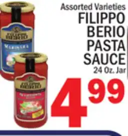 C Town FILIPPO BERIO PASTA SAUCE offer