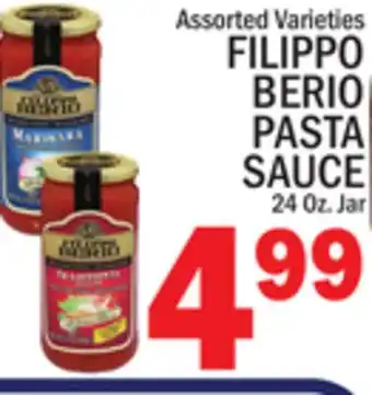 C Town FILIPPO BERIO PASTA SAUCE offer