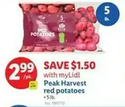 Lidl Peak Harvest red potatoes offer