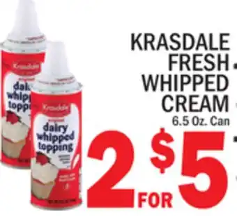 C Town KRASDALE FRESH WHIPPED CREAM offer